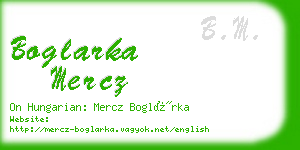 boglarka mercz business card